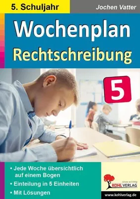 Obrázok produktu pre Wochenplan Rechtschreibung / Klasse 5