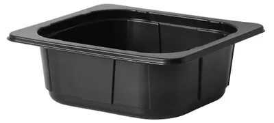 Produktbild von 318x DUNIFORM PP-Schale 1/6 GN 176 x 162 x 60 mm Schwarz ungeteilt