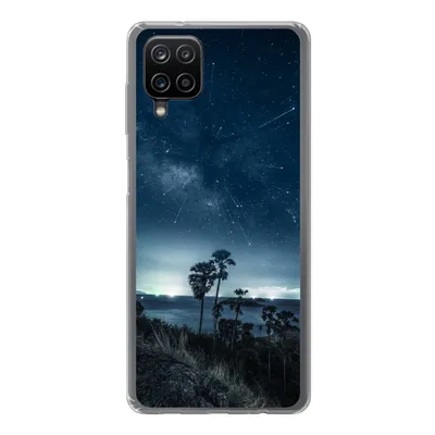 Produktbild von MuchoWow® Handyhülle Schutzhülle Hülle für Samsung Galaxy A12 Sternenhimmel - Meer - Tropisch - Jungen - Mädchen - Kinder Silikon Softcase Handy Hülle - Bild