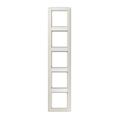 Produktbild von Jung AS585NA Rahmen mit Schriftfeld 12 x 55,5 mm und 13 x 55,5 mm für senkrechte Kombinationen