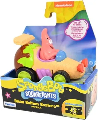 Zdjęcie produktu dla Ekscytująca zabawa samochodami Patricka – przygody SpongeBoba od 3 lat