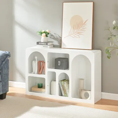 Zdjęcie produktu dla Kredens 'Vågå' z otwartymi przegródkami 110x30x70 cm Biały