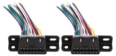 Image de 2 faisceaux de câbles de diagnostic OBD2, 16 broches, femelles, compatibles avec la plupart des connecteurs OBD2