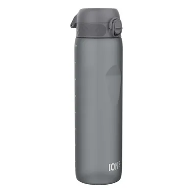 Image de ion8 Gourde 1 litre, 1000ml, anti-fuite, ouverture d'une seule main, verrouillage sécurisé, lavable au lave-vaisselle, sans BPA, poignée de transport, facile à nettoyer, idéale pour le sport et la salle de sport, Gris