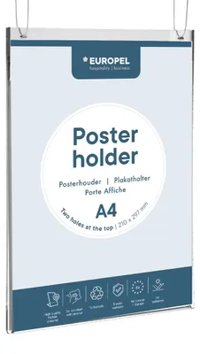Immagine prodotto di EUROPEL 350010 EUROPEL porta poster, DIN A4 verticale, trasparente