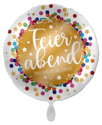 Produktbild von 18"/Ø43cm Folienballon  "Feierabend Alles Gute für die Zukunft"