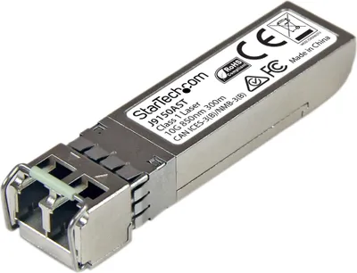 Produktbild von StarTech.com 10 Gigabit LWL SFP+ Transceiver Modul - HP J9150A kompatibel - MM LC mit DDM - 300m - 10GBase-SR - SFP+-Transceiver-Modul (gleichwertig mit: HP J9150A)