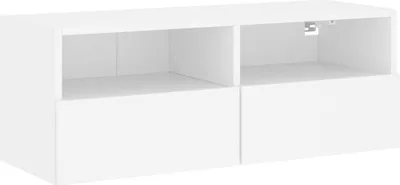 Produktbild von vidaXL TV-Wandschrank Weiß 80x30x30 cm Holzwerkstoff