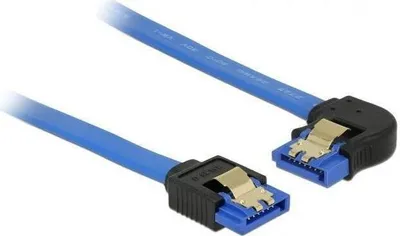 Produktbild von Tragant 84982, 0,1 m, SATA III, SATA 7-pin, SATA 7-pin, Männlich/Männlich, Schwarz, Blau