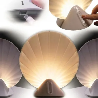 Immagine prodotto di Lampada da notte lampada LED da tavolo da scrivania conchiglia