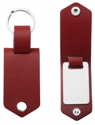 Produktbild von BLINGART personalisierter Schlüsselanhänger Leder Etui Stahl