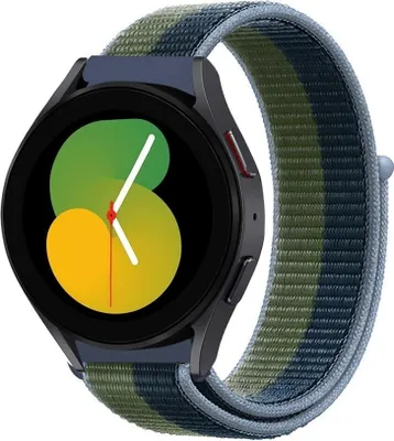 Produktbild von Strap-it Samsung Galaxy Watch 5 - 40mm Nylonarmband (MoosGrün)