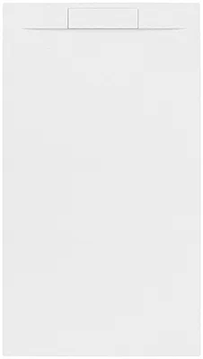 Produktbild von Fusion Rechteckige Duschwanne Gussmarmor 90 x 160 cm extra flach, weiß