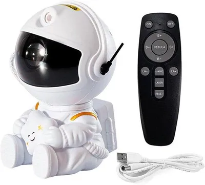 Productafbeelding van Lichtprojector Astronaut - Sterrenhemel Nachtlampje met Afstandsbediening voor Kinderen