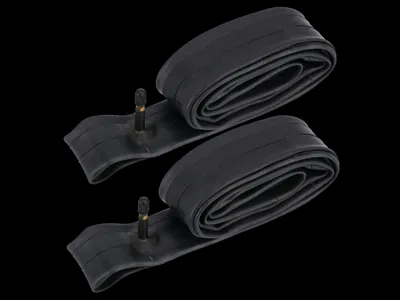 Immagine prodotto di Set: 2x tubo per bicicletta 27,5 pollici x 2,10-2,35, AV (valvola automatica), ETRTO 54-584 - 58-584 - per MTB, E-MTB