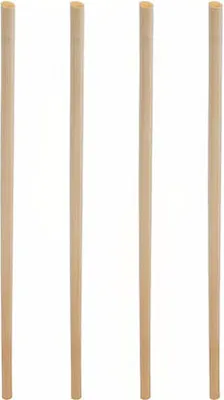 Produktbild von 500x Trinkhalme aus Stroh natur Ø3-5mm 15cm