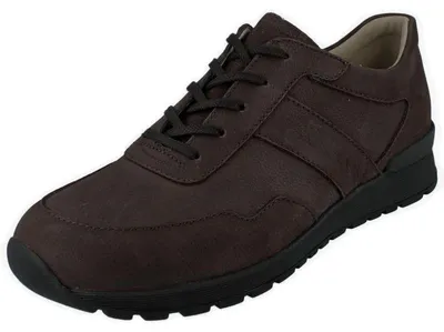 Produktbild von FINN COMFORT Prezzo Herren Halbschuhe dunkelbraun Nubukleder - Größe: UK 11,5