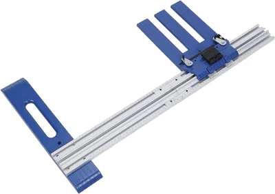 Productafbeelding van Cirkelzaaggeleider - Snijgeleider Houtbewerking - Precisie Zagen - Verstelbaar Bereik - 0-65 cm - Blauw