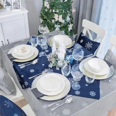 Zdjęcie produktu dla Serweta Śnieżki 85 X 85 Granatowy.