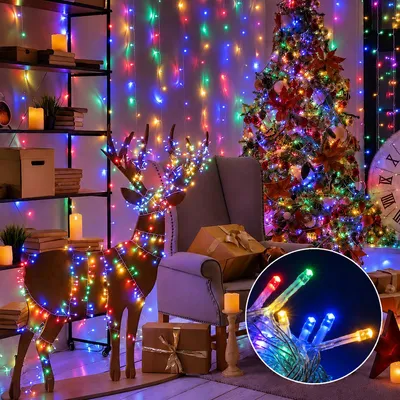 Obrázek produktu pro LED víla světla 30M 300 LED barevné, 8 režimů vánoční strom světla dekorace pro vánoční strom Halloween party zahrada