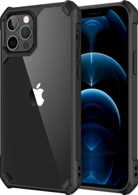 Produktbild von Hülle für Apple iPhone 13 Mini - Hybrid Transparent Schutzhülle Case - Schwarz