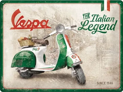 Obrázek produktu pro Nostalgic-Art - Plechový talíř 30 x 40 cm - Vespa - Italská legenda