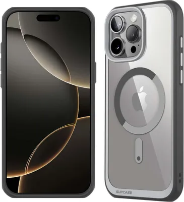 Produktbild von Handyhülle für iPhone 16 Pro, Supcase UB Mag mit MagSafe (CC), Transparent-Grau