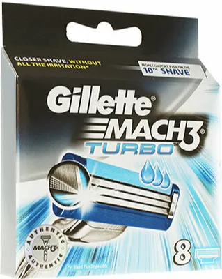 Produktbild von Gillette Mach3 Turbo Ersatzklingen 8 Stück für Männer