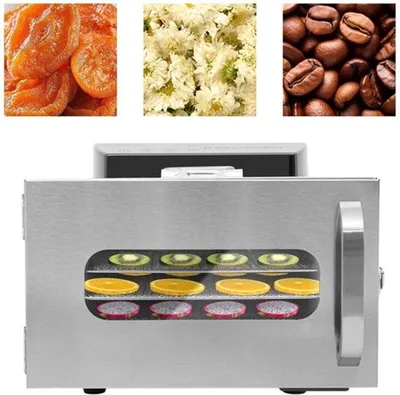 Immagine prodotto di Essiccatore alimentare - Elettrico - 400 W - 6 strati in acciaio inossidabile - Ideale per snack sani ed erbe aromatiche