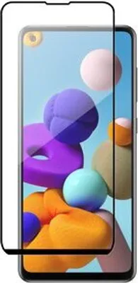 Produktbild von cofi1453® Szkło ochronne 5D kompatybilne z SAMSUNG GALAXY A21s (A217F) Zakrzywiona folia pancerna w pełni samoprzylepna i pokrywająca
