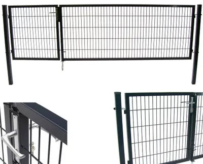 Produktbild von Gartentor Tor Doppelflügeltor 100x350 cm Einfahrtstor 56730 Hoftor