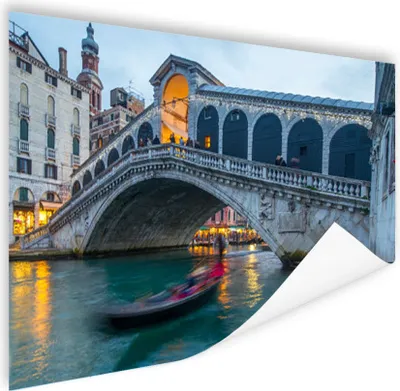 Produktbild von MuchoWow® Poster Venedig - Brücke - Italien 120x80 cm - Bilder