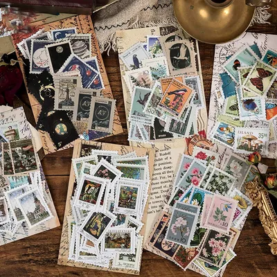 Obrázok produktu pre Sada vintage nálepiek, 276 kusov, potiahnutý papier, vhodné na scrapbook
