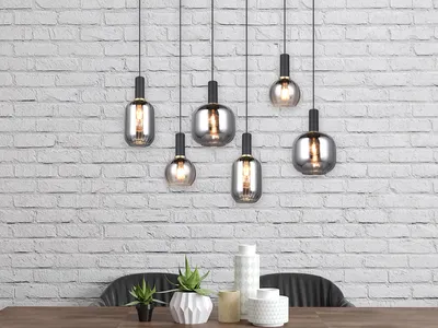 Produktbild von LED Balkenpendelleuchte mehrflammig Küchenlampe hängend über Kücheninsel B:92cm