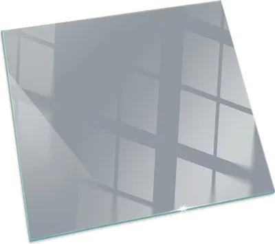 Imagen del producto de Color gris – Placa de vidrio para – estufa de leña – placa de vidrio para chimenea – vidrio protector – placa de protección contra chispas – placa de vidrio resistente al fuego – placa de protección contra el calor – protección de suelo de vidrio – 50x50 cm