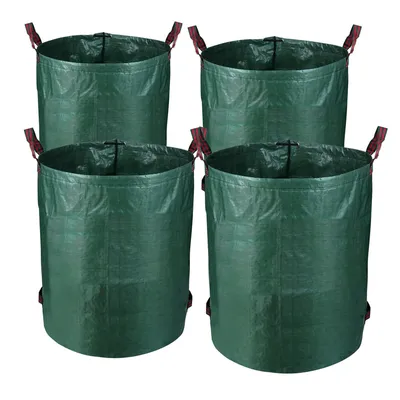 Produktbild von Jopassy Gartensack Gartenabfallsäcke XXL Rasensack Rasen Behälter Laubsack 272L Gartenabfallsäcke Premium 4X