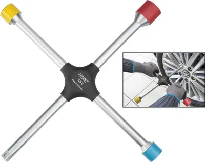 Produktbild von Kreuzschlüssel  · s: 17 x 19 x 21 x Außenvierkant Antrieb 12.5 = 1/2 Zoll mm · Außen-Sechskant P