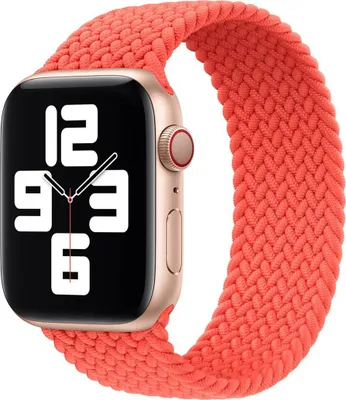 Produktbild von Geflochtenes Solo Loop für das Apple Watch | 38/40/41/42 mm - Größe 2 - Electric Orange