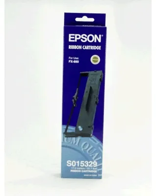 Produktbild von Epson SIDM Black Farbbandkassette für FX-890, FX-890A (C13S015329), - FX-890IIN - FX-890II - FX-890A - Epson FX-890, Schwarz, Punktmatrix, 9-polig, 7500000 Zeichen, Schwarz