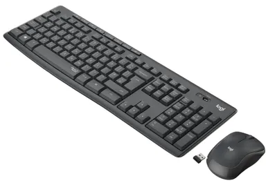 Immagine prodotto di Logitech MK295 Kit Mouse e Tastiera Wireless – Tecnologia SilentTouch, Tastierino Numerico, Tasti Scelta Rapida, Tracciamento Ottico Avanzato, Ricevitore USB Nano, Senza Lag, Meno 90% di Rumore