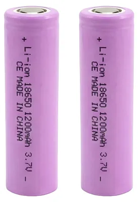 Zdjęcie produktu dla Avizar, 2 akumulatory litowe 3,7 V 1200 mAh, różowe