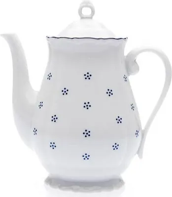 Produktbild von Kaffeekanne mit Deckel, tschechisches Porzellan, Verona, 1,25 l, blaue Valbella, G. Benedikt