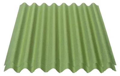 Produktbild von Onduline Easyline Dachplatte Wandplatte Bitumenwellplatten Wellplatte 2x0,76m² - grün