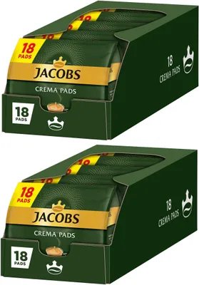 Produktbild von JACOBS Pads Crema Classic 180 Getränke - 10x18 Kaffeepads Senseo kompatibel