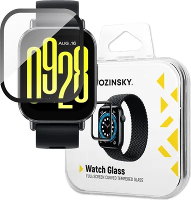 Productafbeelding van Gehard glas schermbeschermer, volledig geplakt, voor de Xiaomi Redmi Watch 5 Active (2 stuks)