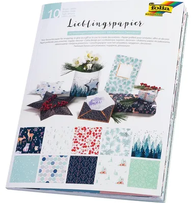 Obrázek produktu pro folia 37002 Geschenkpapier Lieblingspapiere Winter mehrfarbig(T)