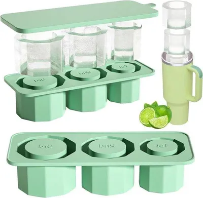 Produktbild von Famanu Eiswürfelform Silikon mit Deckel - S-Grün