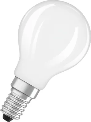 Produktbild von Ledvance LED Filament P45 Tropfen 3,4W = 40W E14 matt 470lm warmweiß 2700K DIMMBAR