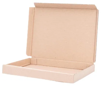 Imagen del producto de Cajas de cartón plegables de 165x125x20 mm, 50 unidades, en color marrón o blanco, para envíos
