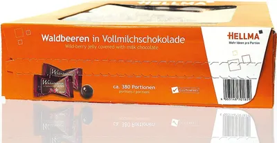 Obrázek produktu pro Lesní plody Hellma obalené mléčnou čokoládou 380 kousků